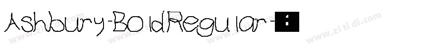 Ashbury-Bold Regular字体转换